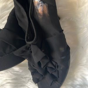 Black sheer heel